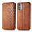 Leather Case Stands Flip Cover Holder S01D for Motorola Moto E32