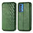 Leather Case Stands Flip Cover Holder S01D for Motorola Moto Edge 20 Pro 5G Green