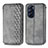 Leather Case Stands Flip Cover Holder S01D for Motorola Moto Edge X30 5G Gray