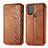 Leather Case Stands Flip Cover Holder S01D for Motorola Moto G Play (2023)