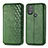 Leather Case Stands Flip Cover Holder S01D for Motorola Moto G Play Gen 2 Green