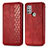 Leather Case Stands Flip Cover Holder S01D for Motorola Moto G10 Power Red