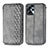 Leather Case Stands Flip Cover Holder S01D for Motorola Moto G13 Gray