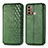 Leather Case Stands Flip Cover Holder S01D for Motorola Moto G40 Fusion Green