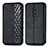 Leather Case Stands Flip Cover Holder S01D for Nokia C3 Black