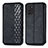 Leather Case Stands Flip Cover Holder S01D for Nokia G100 Black