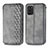 Leather Case Stands Flip Cover Holder S01D for Nokia G100 Gray