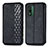 Leather Case Stands Flip Cover Holder S01D for Nokia XR21 Black