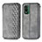 Leather Case Stands Flip Cover Holder S01D for Nokia XR21 Gray