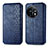 Leather Case Stands Flip Cover Holder S01D for OnePlus 11 5G Blue