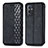 Leather Case Stands Flip Cover Holder S01D for OnePlus 9 Pro 5G Black