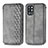 Leather Case Stands Flip Cover Holder S01D for OnePlus 9R 5G Gray