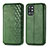 Leather Case Stands Flip Cover Holder S01D for OnePlus 9R 5G Green