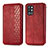 Leather Case Stands Flip Cover Holder S01D for OnePlus 9R 5G Red