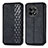 Leather Case Stands Flip Cover Holder S01D for OnePlus Ace 2 5G Black