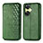 Leather Case Stands Flip Cover Holder S01D for OnePlus Nord CE 3 5G Green