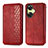 Leather Case Stands Flip Cover Holder S01D for OnePlus Nord CE 3 5G Red