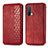 Leather Case Stands Flip Cover Holder S01D for OnePlus Nord CE 5G Red