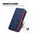 Leather Case Stands Flip Cover Holder S01D for OnePlus Nord N200 5G