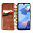 Leather Case Stands Flip Cover Holder S01D for Oppo A16s