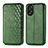 Leather Case Stands Flip Cover Holder S01D for Oppo A18 Green