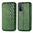 Leather Case Stands Flip Cover Holder S01D for Oppo A54 5G Green