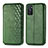 Leather Case Stands Flip Cover Holder S01D for Oppo A55S 5G Green