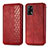 Leather Case Stands Flip Cover Holder S01D for Oppo A74 4G Red