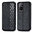 Leather Case Stands Flip Cover Holder S01D for Oppo A94 5G Black