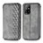 Leather Case Stands Flip Cover Holder S01D for Oppo F19 Pro+ Plus 5G Gray