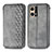 Leather Case Stands Flip Cover Holder S01D for Oppo F21 Pro 4G Gray