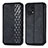 Leather Case Stands Flip Cover Holder S01D for Oppo Find X5 5G Black