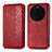 Leather Case Stands Flip Cover Holder S01D for Oppo Find X6 5G Red