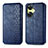 Leather Case Stands Flip Cover Holder S01D for Oppo K11x 5G Blue