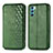 Leather Case Stands Flip Cover Holder S01D for Oppo K9 Pro 5G Green