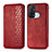 Leather Case Stands Flip Cover Holder S01D for Oppo Reno5 A Red