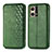 Leather Case Stands Flip Cover Holder S01D for Oppo Reno7 4G Green