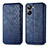 Leather Case Stands Flip Cover Holder S01D for Realme 10 Pro 5G Blue