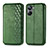 Leather Case Stands Flip Cover Holder S01D for Realme 10 Pro 5G Green