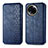 Leather Case Stands Flip Cover Holder S01D for Realme 11 5G Blue