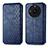 Leather Case Stands Flip Cover Holder S01D for Realme 11 Pro+ Plus 5G Blue