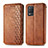 Leather Case Stands Flip Cover Holder S01D for Realme 8 5G