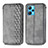 Leather Case Stands Flip Cover Holder S01D for Realme 9 4G Gray