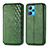 Leather Case Stands Flip Cover Holder S01D for Realme 9 4G Green