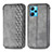Leather Case Stands Flip Cover Holder S01D for Realme 9 Pro+ Plus 5G Gray