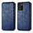 Leather Case Stands Flip Cover Holder S01D for Realme 9 SE 5G Blue