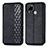 Leather Case Stands Flip Cover Holder S01D for Realme C25S Black