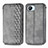 Leather Case Stands Flip Cover Holder S01D for Realme C30 Gray