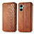 Leather Case Stands Flip Cover Holder S01D for Realme C33 (2023)