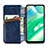 Leather Case Stands Flip Cover Holder S01D for Realme C33 (2023)